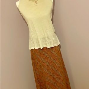 Eddie Bauer Plaid Maxi Skirt NWOT